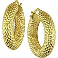 14k Yellow Gold Hoop Earrings