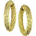 14k Yellow Gold Hoop Earrings