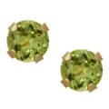 10k Yellow Gold Peridot Stud Earrings
