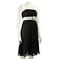 Sangria Women's Strapless Crinkle Dress