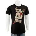 Ed Hardy Men's Premium Rhinestone Skull Short-sleeve Shirt