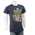 Ed Hardy Men's Premium Blue Royal Dog Rhinestone T-shirt