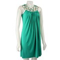 Lyndia Procanik Turquoise Metal Rings Dress