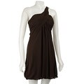 S.L. Fashions Women's One Shoulder Rolled Hem Dress