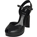 Fendi Women's Leather Peep Toe Pumps