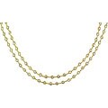 14k Yellow Gold All-around CZ Necklace