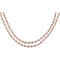 14k Pink Gold All-around Bezel-set CZ Necklace