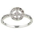 Sterling Silver and CZ Peace Ring