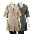 Renee C Hidden Closure Half-sleeve Jacket