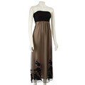 Renee C Embroidered Floor-length Dress