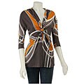 Renee C Women's Abstract Print Top