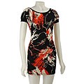 Renee C Women's Abstract Print Mini Dress