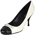 Prada 'Naplak Bicolore' Patent Leather Pumps