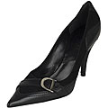 Christian Dior 'Lucky' Black Leather Pumps