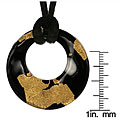 Satin Cord Necklace with Murano Glass Pendant