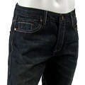Antik Men's Leather Inset Bootcut Jeans