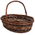 Multi-weave Walnut Wicker Basket (Set of 12)