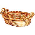 Triple-loop Small Wicker Basket (Set of 24)