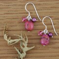 Crazylace Agate Wine Drop Pearl Earrings (USA)