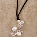 Suede Crystal Quartz Jungle Blossom Necklace (USA)