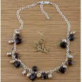 Quartz and Pearl Midnight Smokey Necklace (USA)