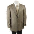 Tommy Hilfiger Men's Olive Plaid 2-button Blazer