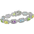 Sterling Silver Multi Gemstone Bracelet