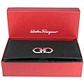 Ferragamo Black Textured Leather Wallet