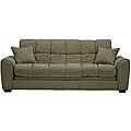 Ross Grey/ Sage Microfiber Futon Sofa Bed