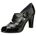 Via Spiga Women's 'Vice' Black Peep Toe Pumps