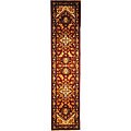 Heritage Heriz Red/ Navy Wool Rug (2'3 x 14')