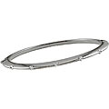 14k White Gold 3/8ct TDW Diamond Bangle Bracelet (G-H, I1)