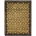 Persian Hand-knotted Majestic Black Rug (6' x 9')