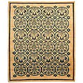 Persian Hand-knotted Majestic Gold Rug (6' x 7')