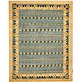 Persian Hand-knotted Tiffany Blue Rug (8' x 10')