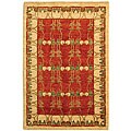 Persian Hand-knotted Tiffany Rust Rug (4' x 6')