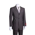 Mantoni Dark Earthy Taupe Wool Suit