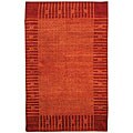 Pakistani Hand-knotted Red Ancestry Rug (5' x 8')