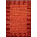 Pakistani Hand-knotted Red Ancestry Rug (6' x 9')