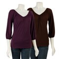 Storm Tees Women's 3/4-sleeve V-neck Shirt