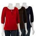 Storm Tees Women's 3/4-sleeve Boat Neck Shirt