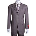 Mantoni Men's Walnut 3-button Wool Suit