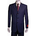 Mantoni Men's Navy Blue 3-button Wool Suit