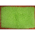Premium Flokati Lime Green Wool Rug (3'4 x 5'4)