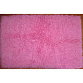 Premium Flokati Pink Wool Rug (3'4 x 5'4)