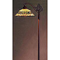 Tiffany-style Stained Glass Bridge Floor Lamp
