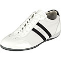 Prada Women's White Lace-up Logo Sneakers