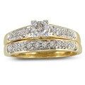 10k Yellow Gold 1/2ct TDW Diamond Bridal Ring Set (I-J, I2)