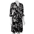 Eva Blue Women's Printed Flounced-sleeve Dress