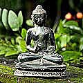 Bronze 'Buddha's Smile of Serenity' Sculpture (Indonesia)
